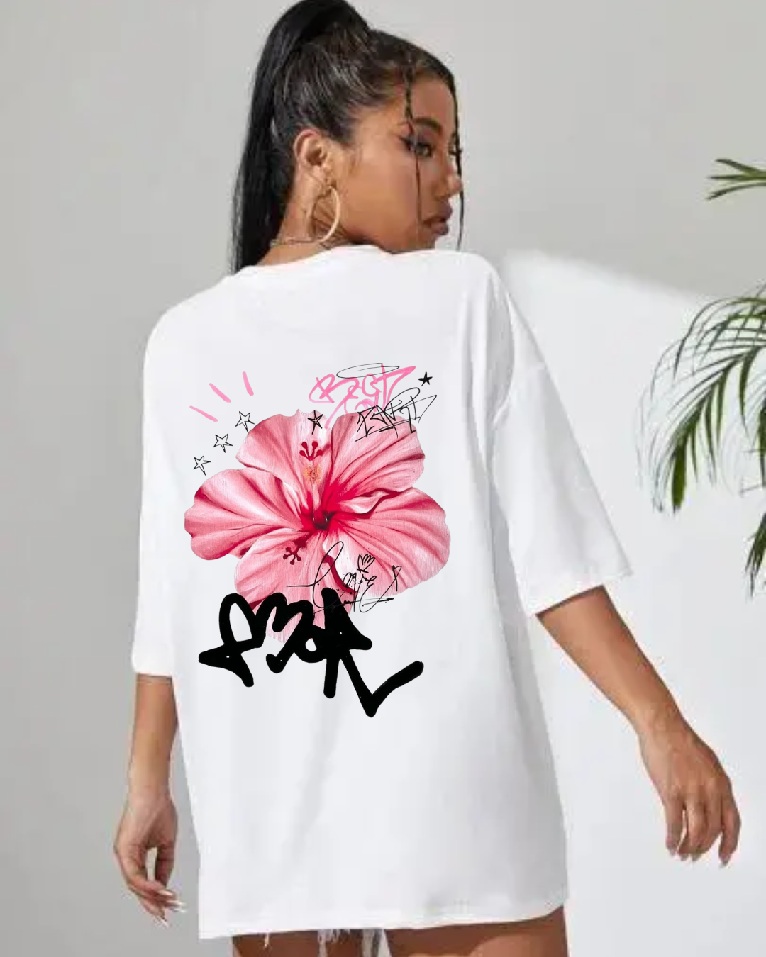 Drip Bloom Oversized T-Shirt