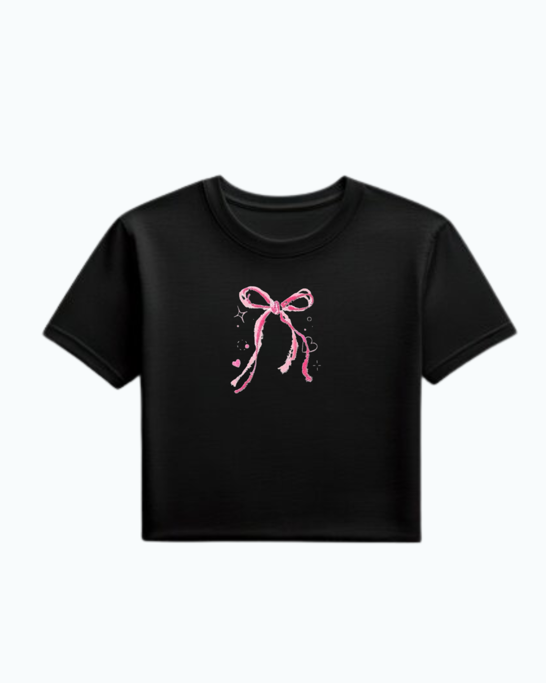 Pink Bow Baby Tee