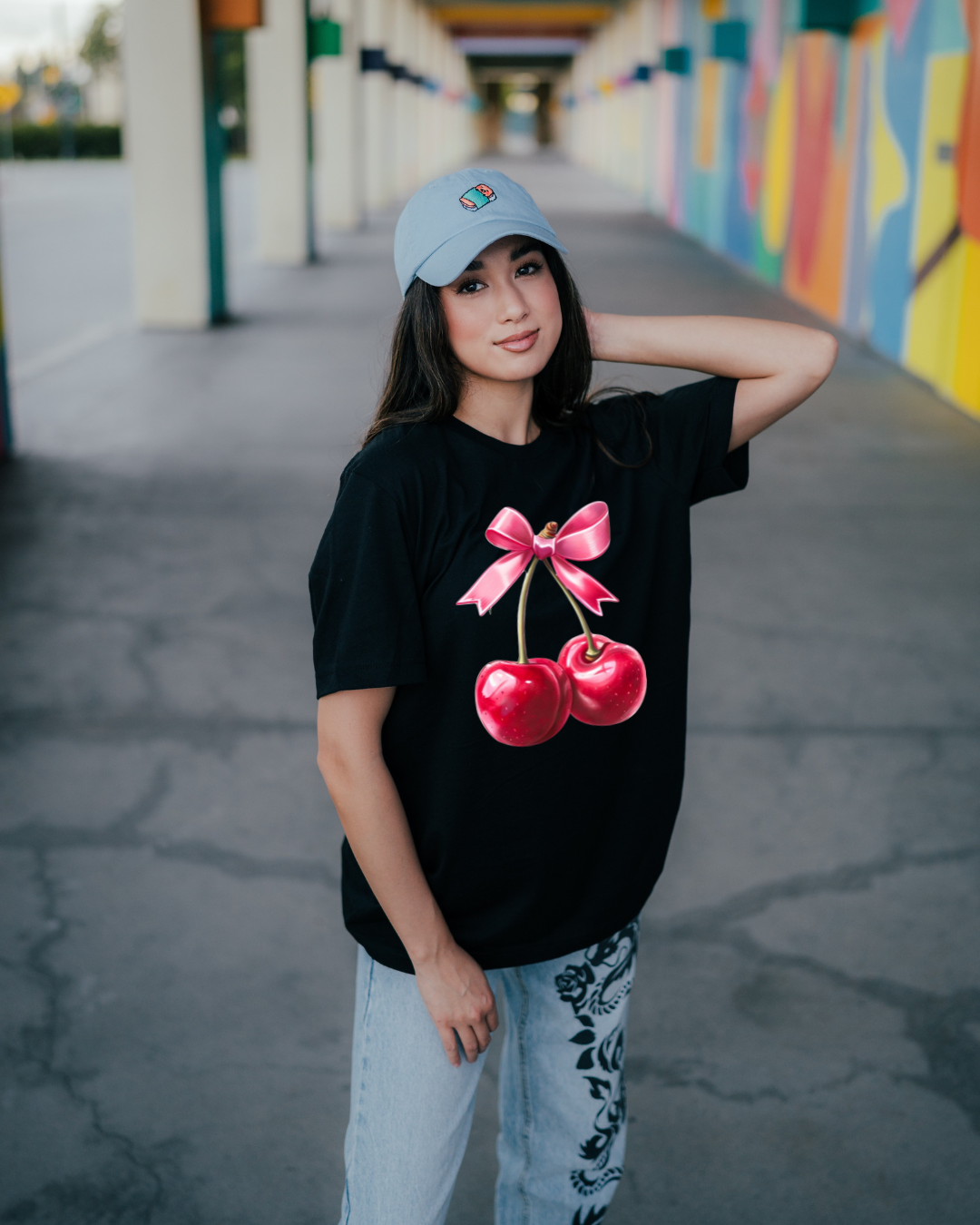 Cherry Bow Tee