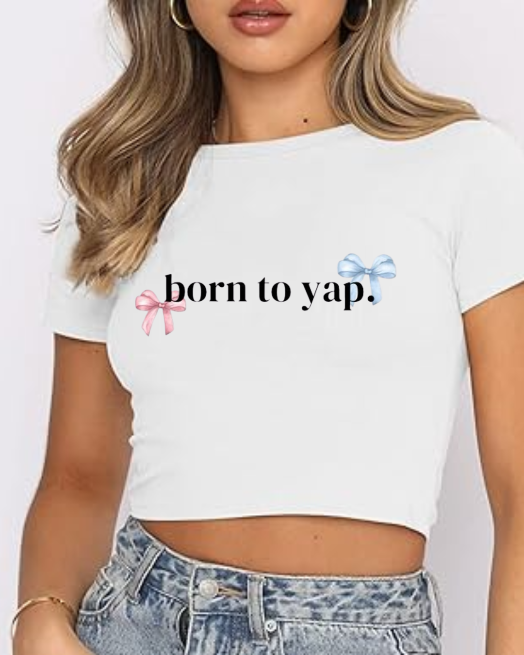 Born To Yap Crop Top