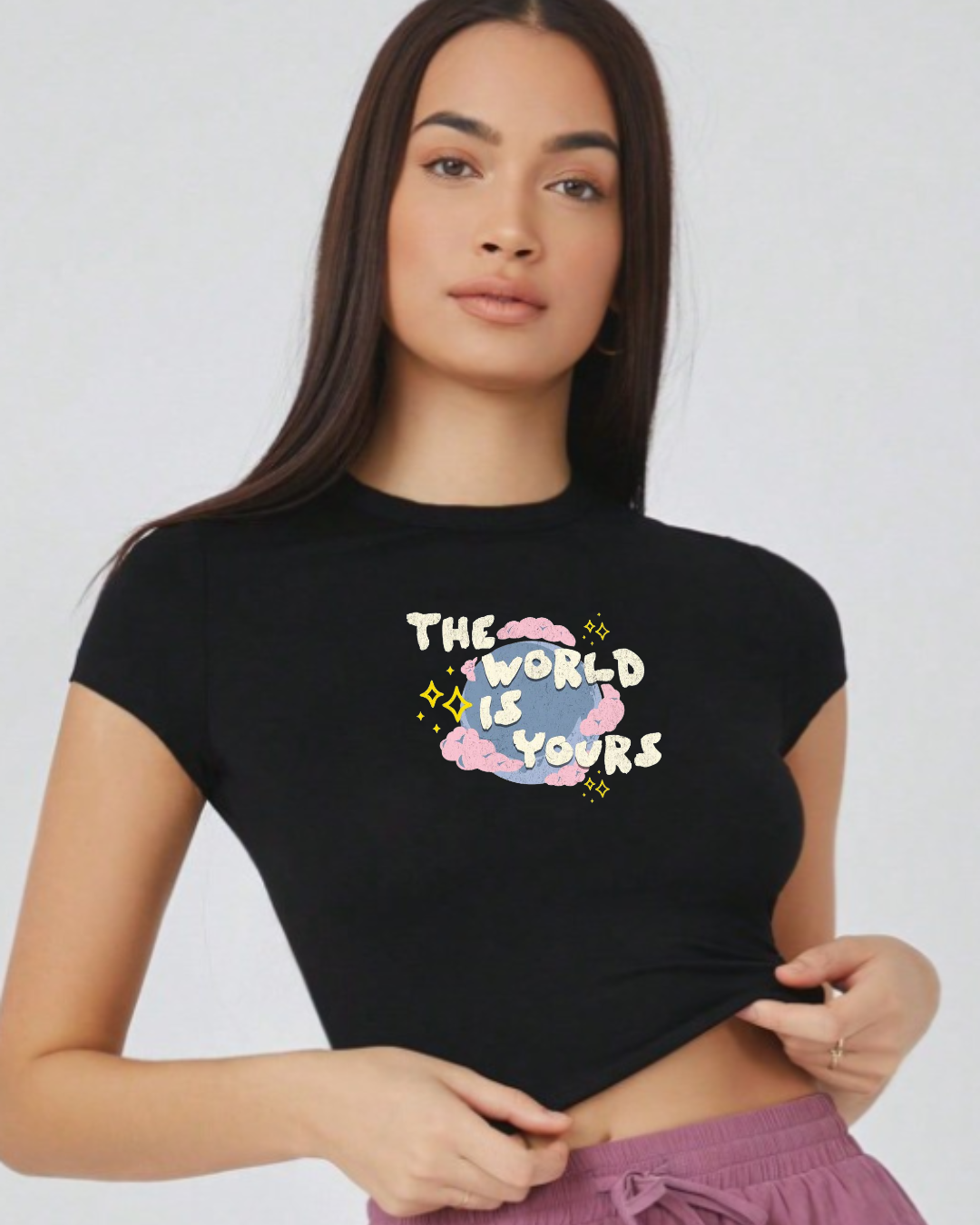 The World Is Yours Crop Top