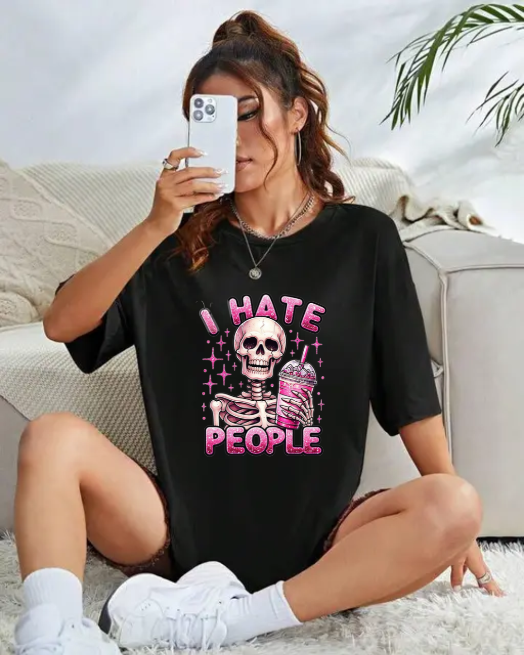 I Hate People Oversized T-shirt