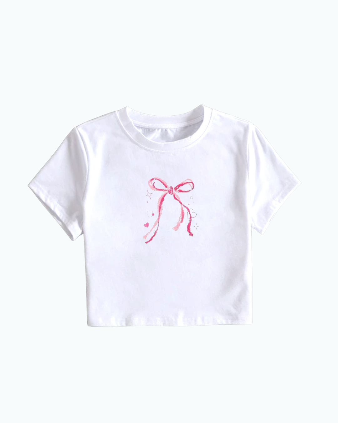 Pink Bow Baby Tee